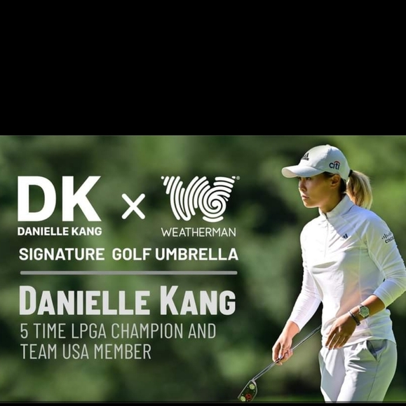 NEW 68” Weatherman x DK Danielle Kang Limited Edition Golf Umbrella Windproof - Picture 4 of 11